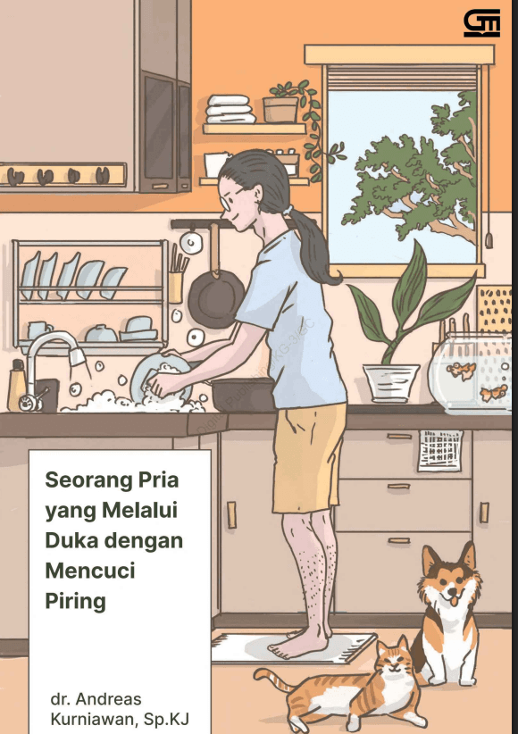 Sampul Seorang Pria yang Melalui Duka dengan Mencuci Piring