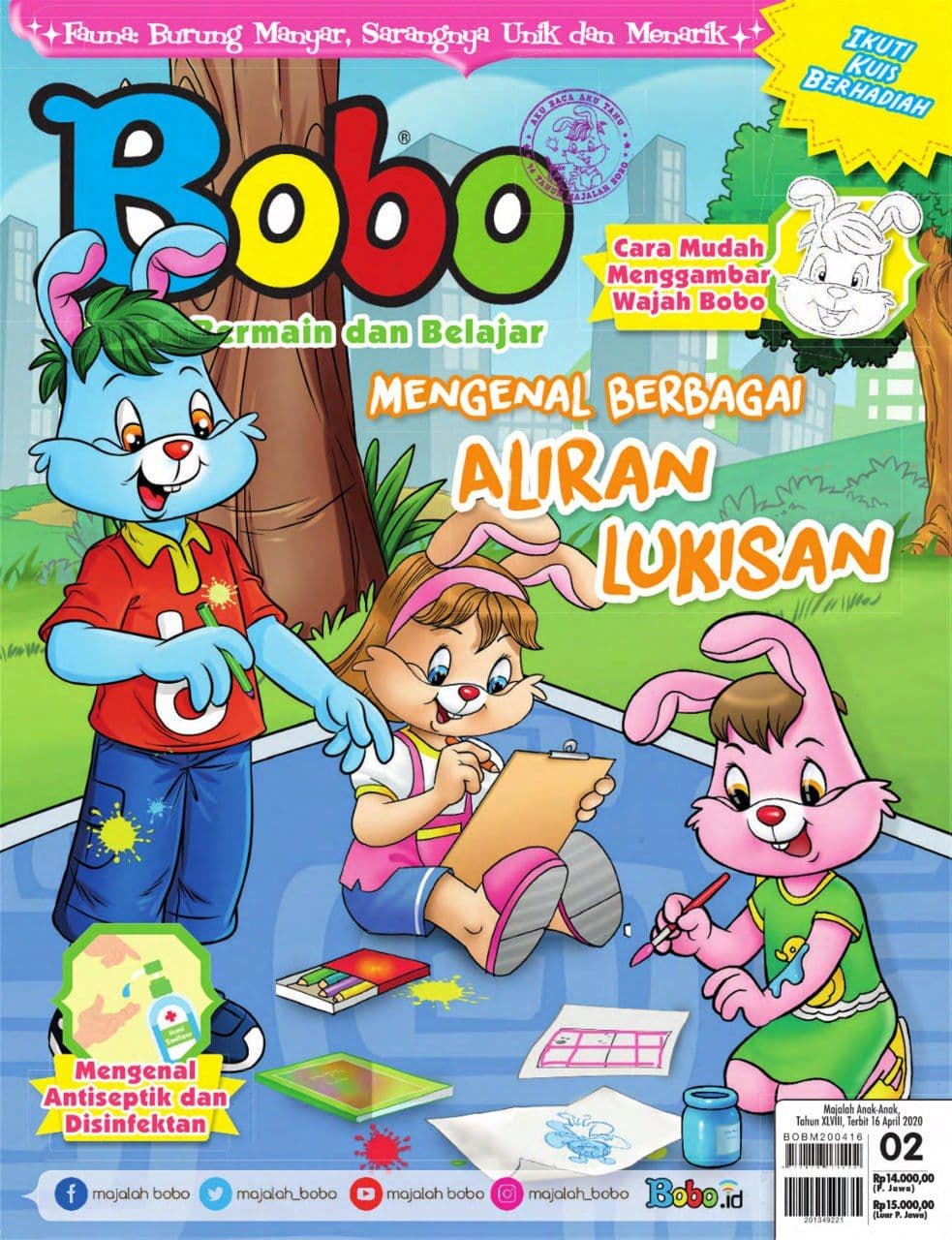 Sampul Majalah Bobo - Mengenal Berbagai Aliran Lukisan