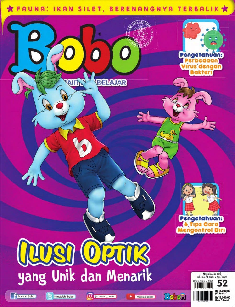 Sampul Majalah Bobo - Ilusi Optik yang Unik dan Menarik